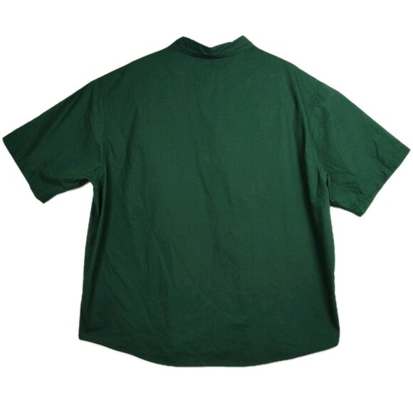 Bass Pro Shops Button-Up Shirt Men's 2XL Green Embroidered Logo Short Slvs - Picture 2 of 9